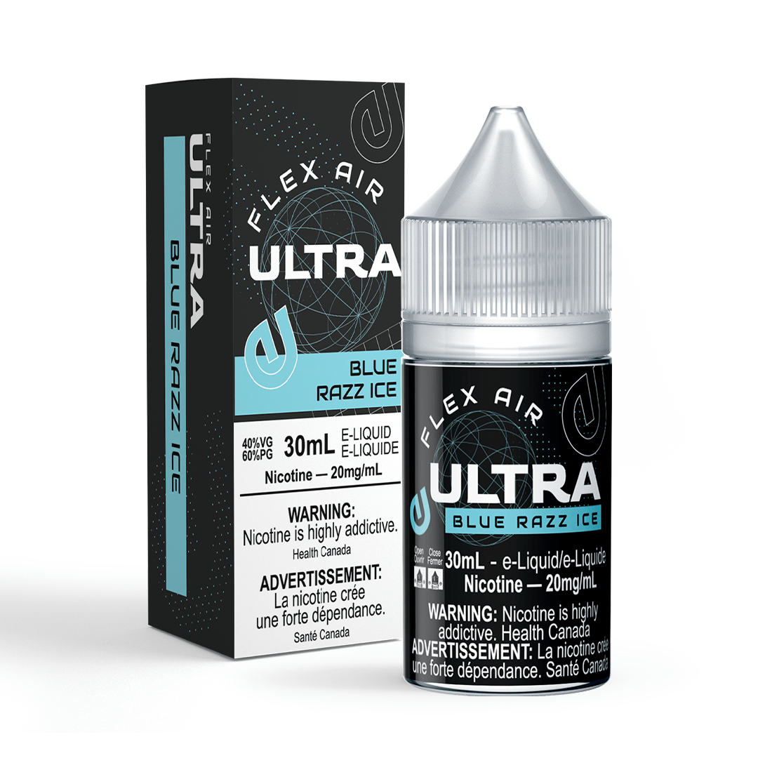 Blue Razz Ice - Flex Air Ultra 20mg Salt 30mL - Ultra Liquid Labs Blue Razz Ice - Flex Air Ultra 20mg Salt 30mL - Ultra Liquid Labs