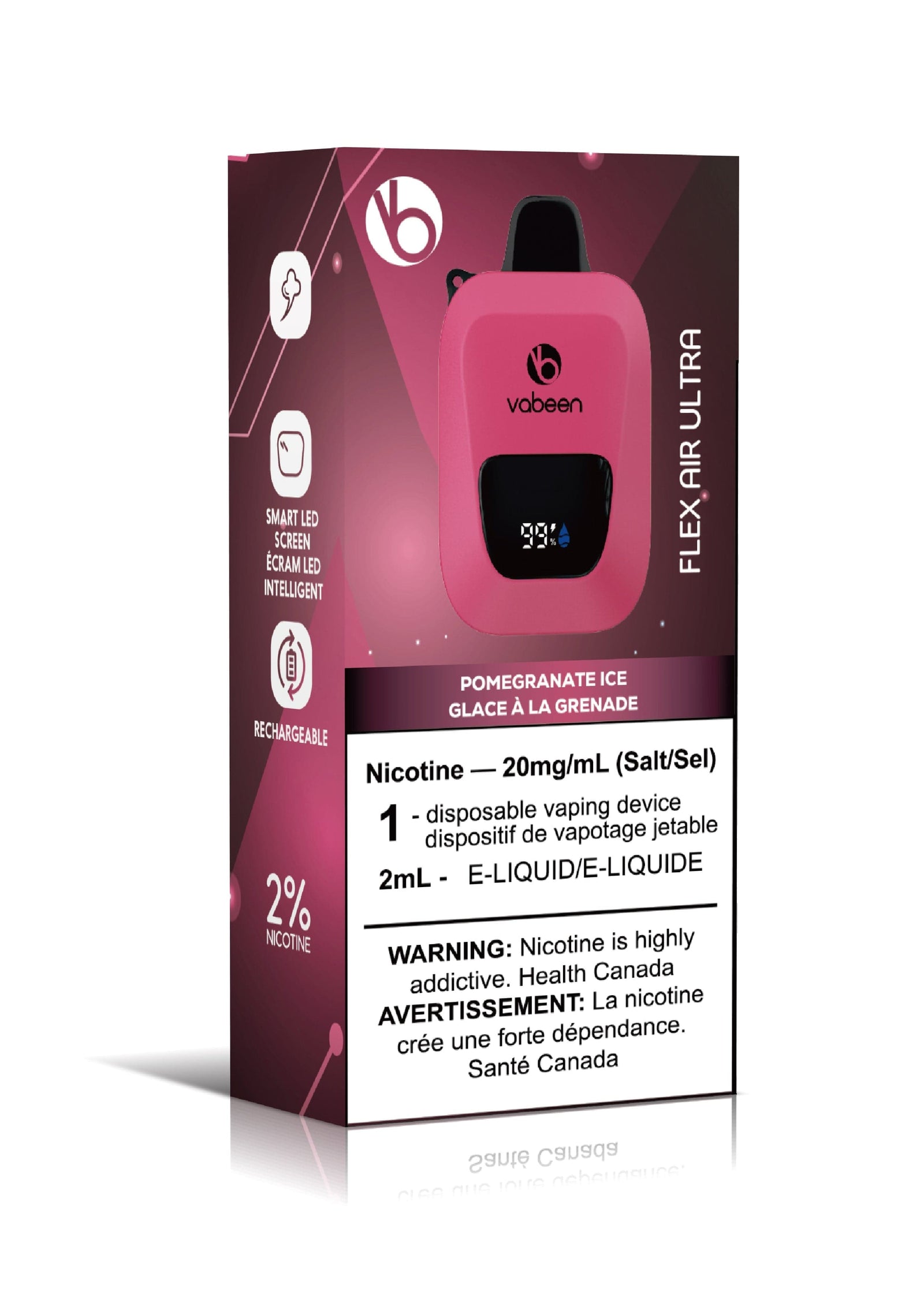 BC Compliant - Flex Air Ultra - Single - Pomegranate Ice