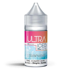 Eliquid de sal helada de Strawnana, botella de 35 mg